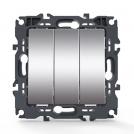 ACA LIGHTING - Троен ключ 10A PRIME Алуминий мат 1000110503