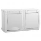 PANASONIC - One-way Switch & Socket 2P+E WPTC4801-2WH Pacific Panasonic IP54