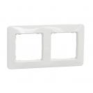 SCHNEIDER ELECTRIC - SDD311802 Sedna Design - horizontal 2-gang frame - white