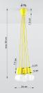 SOLLUX - pendant lamp DIEGO 5 yellow SL.0580 (5)