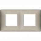 VIMAR - 09664.23 cover plate - 2+2 horizontal/vertical installation modules matt titanium color NEVE UP