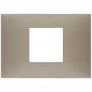 VIMAR - 09672.12 cover plate - 2 centered module matt dove grey color NEVE UP