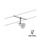 PAULMANN - 94131  Rope system Sheela single spot ✴Ф6.5см.⚡GU5.3 max. 10W dimmable~12V✴chrome matt/opal