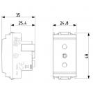 VIMAR - 16201.B - 2P+E 10A P11 outlet white (1)