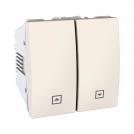 SCHNEIDER ELECTRIC - MGU3.208.25 Unica - rocker switch - 10 A, 250 VAC - 2 m - ivory