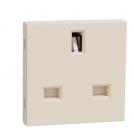 SCHNEIDER ELECTRIC - NU304544 british Socket Outlet ivory with child protection 2P+E 15A 250V New Unica connection with screws