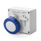 SCAME - Industrial socket 2P+E 16A IP66 with mechanical locking Omnia series 505.1683