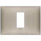 VIMAR - 09671.23 cover plate - 1 centered module matt titanium color NEVE UP