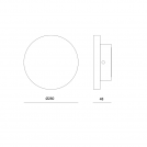 ACA LIGHTING - LED Гипсов Аплик NATURAL 8W 570Lm 3000K D260Χ45 RAFA G8530LED (2)