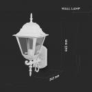 V-TAC - VT-761 WALL LAMP LARGE-MATT WHITE(UP) 7522 (2)