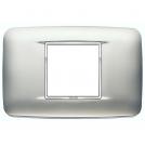 VIMAR - 20682.C23 - Round plate 2centM Galvan.satin chrome