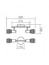 SMARTER - spot luminaire SCENIC 04-322 E14, 2 x max. 28W (1)