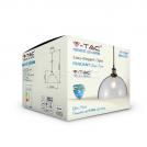 V-TAC - Стъклен Пендел Винтидж Прозрачен Ф300 SKU: 3737 VT-7300 (1)