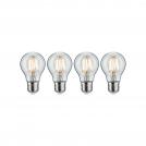 PAULMANN - LED Крушки 4бр.   5084   Filament Set LED Bulb ⚡ E27 ⚡ 230V ⚡ 4x806lm ⚡ 4x7W ⚡ 2700K ✴ Прозрачен 