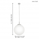 EGLO - пендел 75361 RONDO-C E27-LED-RGBW-A60, 1X7,5W (2)