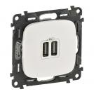 LEGRAND - 7 549 95 Double USB charging socket Valena Allure - white
