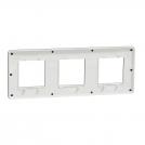 SCHNEIDER ELECTRIC - NU280621 cover frame - 3 gangs - 3 x 2 modules - dark grey/ white (2)