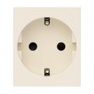VIMAR - SICURY 2P+T 16 A 250 V~ socket outlet, German standard, canvas - 2 modules 30208.C