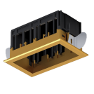 ELMARK - Console for 2 Grill COB Module Brass 92MOD2GR/BL