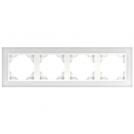 EFAPEL - FOUR GANG FRAME GLASS/ICE 90940 TCG LOGUS 90 Crystal