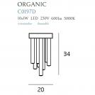 MAXLIGHT - ORGANIC C0197D,Ø: 20 см, 10 x 1W LED 230V 600 LM (1)