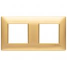 VIMAR - 14643.25 - Plate 4M (2+2) 71mm techn.matt gold