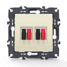 ACA LIGHTING - Двоен Аудио конектор PRIME слонова кост 1000113602