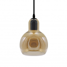 ACA LIGHTING - пендел  V292851PAM PENDANT AMBER GLASS E27 D17cm 1X40W BLOOM 
