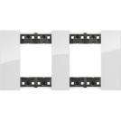 BTICINO - KA4802M2DW 2+2 modules Living Now cover plate - ice 