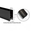 COUP LIGHT - Магнитно осветление шина за открит монтаж 3m 220V черно - SMT-25C-3M-220