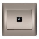 ELMARK - 11184C - PUSH LIGHT BUTTON GREY METALLIC RHYME