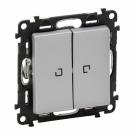 LEGRAND - Сериен ключ с подсветка LED Valena Life 752328 алуминий