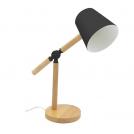 VITO - HOME&OFFICE DESK LAMP PINOCCHIO E27 BLACK WOOD BASE WITHOUT BULB 5301640