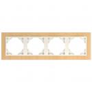 EFAPEL - FOUR GANG FRAME BEECH/PEARL 90940 TFP LOGUS 90 Arbore