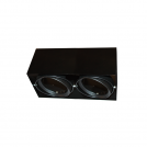 ACA LIGHTING - Black Moon Outdoor Mount Double 2хAR111 150x300x120 MCDAR2B