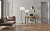 SEARCHLIGHT - Floor Lamp satin silver, black JAZZ EU41432SS Е27 60W (2)