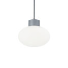 IDEAL LUX - pendant  luminaire  CLIO MSP1 GRIGIO 144238 E27, 1X60W, IP44