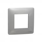 SCHNEIDER ELECTRIC - NU200230 New Unica - cover frame - 1 gang - 1 x 2 modules - aluminium