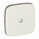 LEGRAND - 7 550 89 Cover plate Valena Allure -one/two-way switch/push-button -with blue lens - pearl