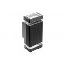 GTV Lighting - LD-NESSAGU10D-20 Фасаден аплик NESSA GU10 2x50W 220VAC IP54 черно