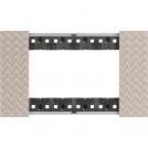 BTICINO - KA4804MM 4 modules Living Now Plate - aura - material: tecno polymer