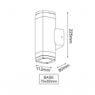 ACA LIGHTING - Аплик за фасада ELPIS IP54 LG2882G (1)