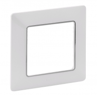 LEGRAND - Единична рамка Valena Life 754031 бяла с хром
