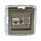 MONO ELECTRIC - MONO ELECTRIC - Internet Rosette DESPINA, Cat6, MN-500-002305-125, BRONZE