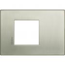 BTICINO - HW4819TIS Cover plate Axolute Air 2 modules - brushed titanium - material: metal