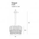 MAXLIGHT - Полилей VOGUE P0284,Ø: 60см,12 x 40W E14 230V (2)
