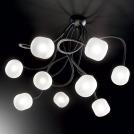 IDEAL LUX - ceiling luminaire OCTOPUS PL9 Nero 175010