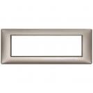 VIMAR - 14657.74 - Plate 7M metal pearl nickel