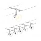 PAULMANN - 94136  Cable system Sheela basic set✴GU5.3 max. 5x10W⚡ dimmable ~230/12V✴chrome matt/opal