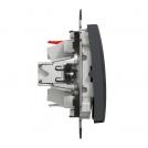 SCHNEIDER ELECTRIC - SDD114106 Sedna Design & Elements - Two Way switch - 10AX 250V without frame antracite (2)
